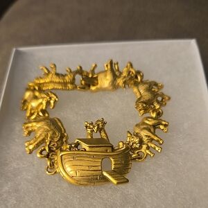 Gold Animal Charm Bracelet